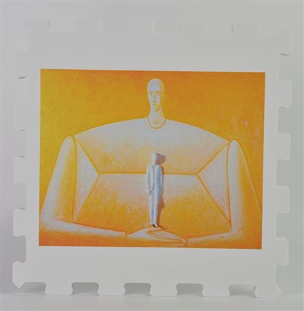 Roberto Barni FANETEstampa UV su FX high quality bianco, cm 21x21x1,3; es....