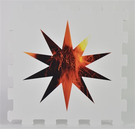 Fernando De Filippi STELLA DI FUOCOstampa UV su FX high quality bianco, cm...