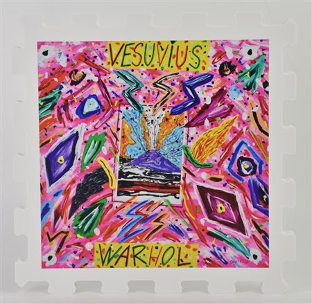 Bruno Donzelli VESUVIUS WARHOLstampa UV su FX high quality bianco, cm...