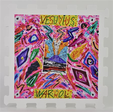 Bruno Donzelli VESUVIUS WARHOLstampa UV su FX high quality bianco, cm...