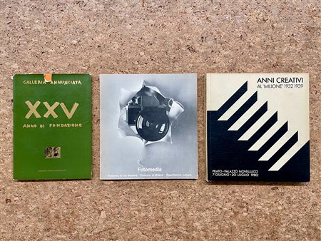 ESPOSIZIONI E GALLERIE STORICHE - Lotto unico di 3 cataloghi