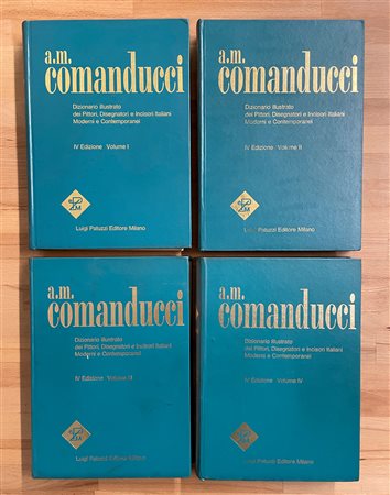 COMANDUCCI – DIZIONARIO ILLUSTRATO DEI PITTORI, DISEGNATORI E INCISIORI ITALIANI MODERNI E CONTEMPORANEI - Lotto unico di 4 volumi