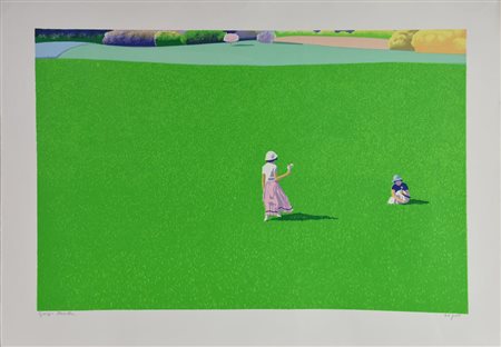 Giorgio Ramella SENZA TITOLO, 1985 serigrafia, cm 50x70; es. 40/100 firma e...