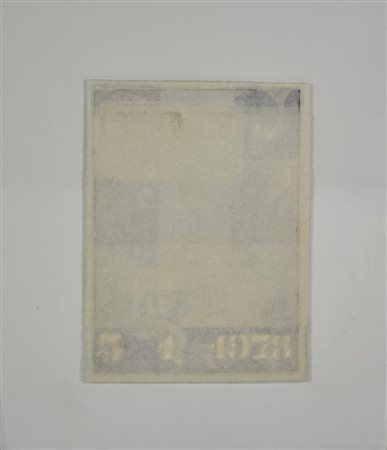 Enzo Bersezio BIOGRAFICO - 3 1 1978 tecnica mista su carta, cm 13,5x9,5