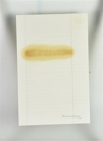 Ignoto SENZA TITOLO, 1974 tecnica mista su carta, cm 31x20,5 firma e data