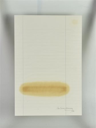 Ignoto SENZA TITOLO, 1974 tecnica mista su carta, cm 31x20,5 firma e data