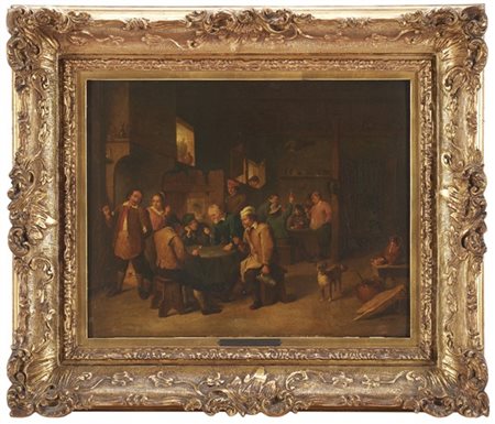 Scuola fiamminga del secolo XVIII

"Interno di osteria"
olio su tavola (cm 38x3