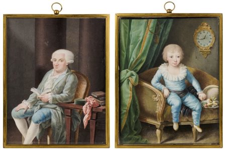 Antonio Perego (Milano, seconda metà secolo XVIII) (attr)
Ritratti del Marchese