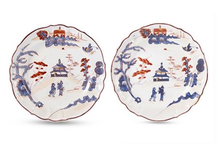 Manifattura di Felice Clerici e Pasquale Rubati, Milano 1745-1780. Due piatti p