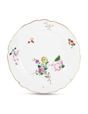 Probabile manifattura di Pasquale Rubati, Milano, 1780-1790. Piatto polilobato