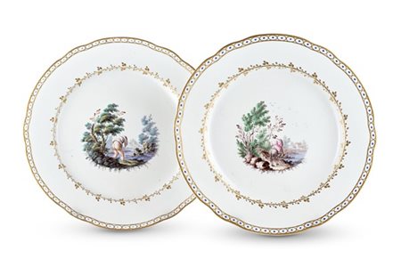 Manifattura di Ginori, Doccia, fine del secolo XVIII-inizio secolo XIX. Coppia