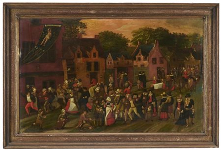 Scuola fiamminga del secolo XVII

"Festa di villaggio"
olio su tavola (cm 52x84