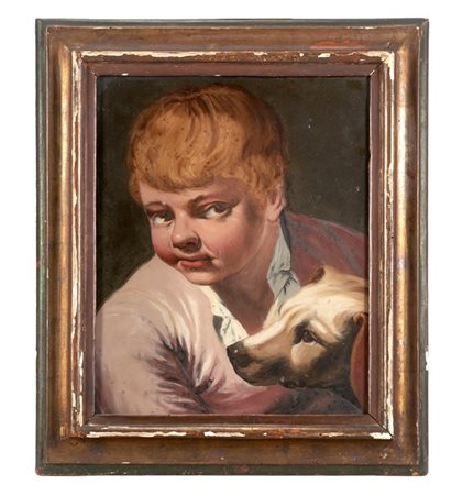 Scuola veneta, secolo XVIII "Autoritratto di Giovan Battista Piazzetta" e "Ritr