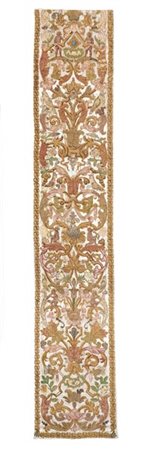 Manifattura Toscana, secolo XVI. Pannello da parati. Decoro con putti, volute,