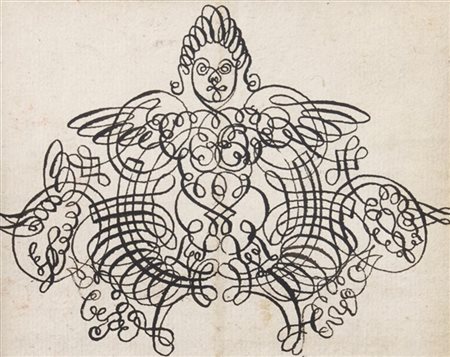 Artista del secolo XIX

"Capriccio calligrafico"
penna con inchiostro nero (mm