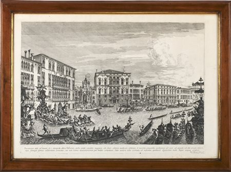 Michele Marieschi "La regata a Ca' Foscari" dalla serie "Le prospettive di Venez