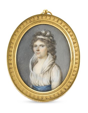 Arte russa, secolo XIX "Principessa Antonina Voinovna Scherbatova" ritratto su