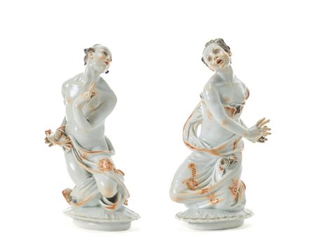 Paul Börner (1888-1970)
Manifattura di Meissen, 1924-1934 circa. Due figure in