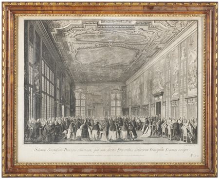 Giovanni Battista Brustolon "Il ricevimento degli ambasciatori" dalla serie "Le