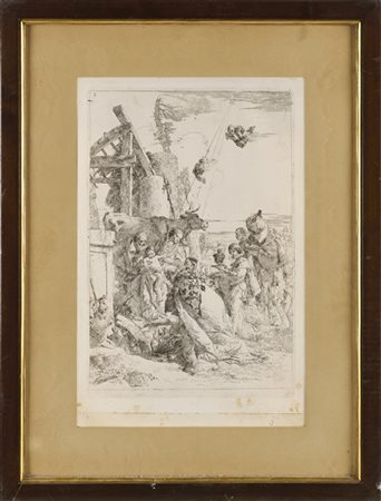 Giambattista Tiepolo "Adorazione dei Magi"
acquaforte (mm 492x359 il foglio)
num