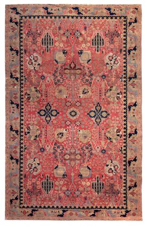 Tappeto Tabriz, Persia, secolo XX. Decoro all over di ispirazione safavide con