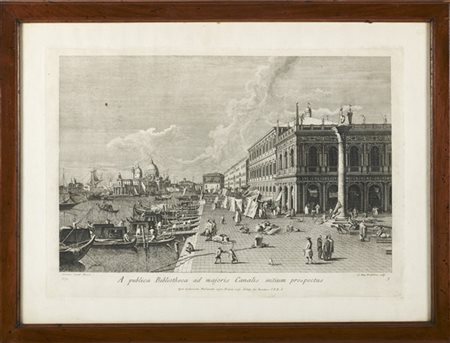 Giovanni Battista Brustolon "A publica Bibliotheca ad majoris Canalis initium pr