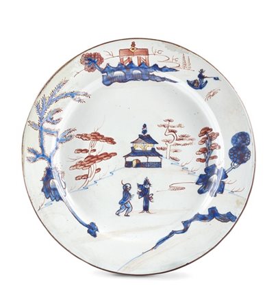 Manifattura di Felice Clerici e Pasquale Rubati, Milano, 1745-1780. Piatto tond