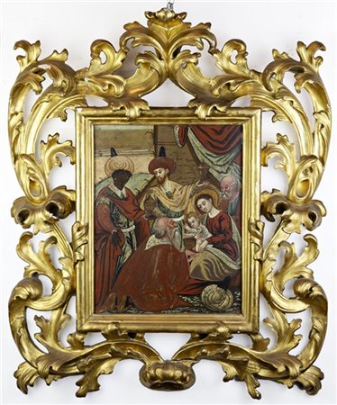 Scuola veneto cretese del secolo XVIII

"Adorazione dei pastori"
tempera su tav