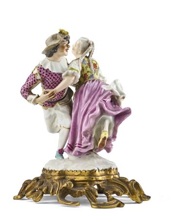 Da un modello di Meissen di Johann Friedrich Eberlein (1695-1749). Gruppo di da
