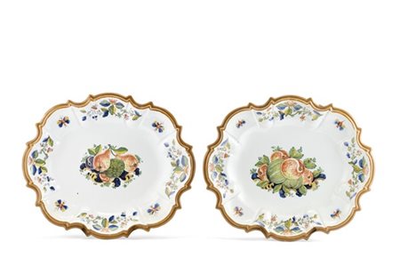 Manifattura di Pasquale Antonibon, Nove di Bassano, secolo XVIII. Coppia di vas