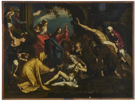 Scuola della fine del secolo XVIII

"La resurrezione di Lazzaro"
olio su tela (