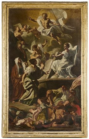 Scuola del secolo XVIII, da Francesco Solimena

"Resurrezione di Cristo"
olio s