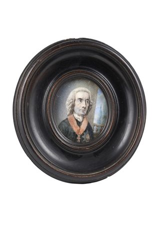 Maestro portoghese del secolo XVIII. "Ritratto di gentiluomo con la croce dell'