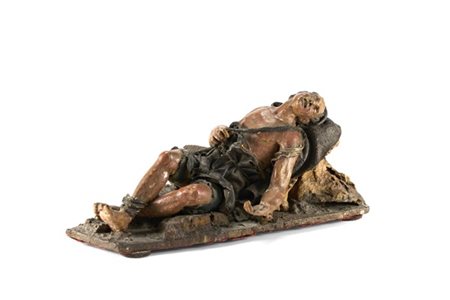 Arte siciliana della fine del secolo XVII - inizio secolo XVIII. "Figura popola