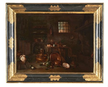 Gian Domenico Valentini (attr.)

"Interno di cucina"
coppia di dipinti ad olio s