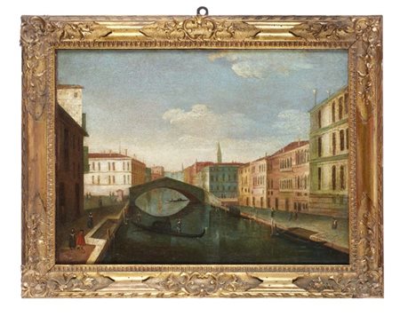 Scuola della fine del secolo XVIII - inizio XIX

"Veduta di Venezia"
olio su te