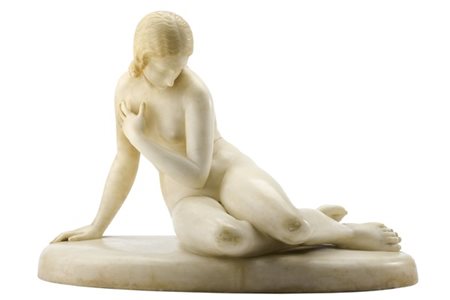 da Edward Hodges Baily

"Eva alla fontana" 
scultura in marmo (cm 36x50)
monogr