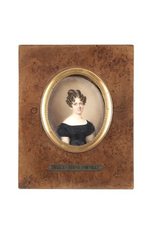 Charles Berny d'Ouvillé (1780–1842). "Ritratto di gentildonna in abito scuro" m