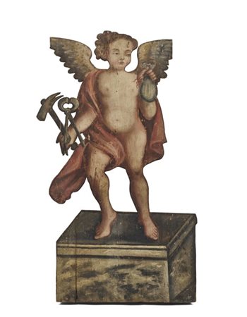 Arte del secolo XVIII-XIX. Cinque silhouette in legno sagomato e dipinto a form