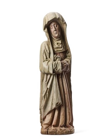 Scuola tedesca, fine secolo XV - inizio secolo XVI. "Madonna dolente" scultura