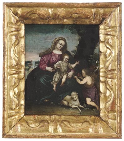 Scuola del nord Europa del secolo XVII

"Madonna con Bambino e San Giovannino"