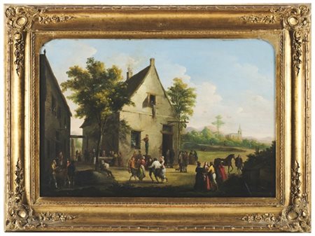 Scuola olandese del secolo XIX

"Festa popolare"
olio su tavola (cm 39x58,5)
in