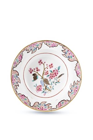 Manifattura di Pasquale Rubati, Milano, 1770-1780. Piatto circolare in maiolica