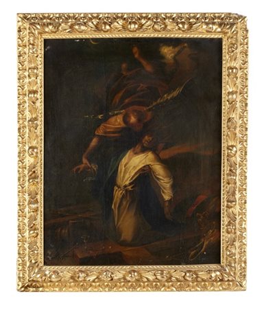 Scuola lombarda del secolo XVIII

"Cristo sorretto da un angelo"
olio su tela (