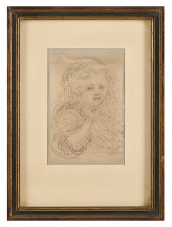 Giovanni Carnovali (attr.)

"Ritratto di fanciulla"
matita nera su carta grigina