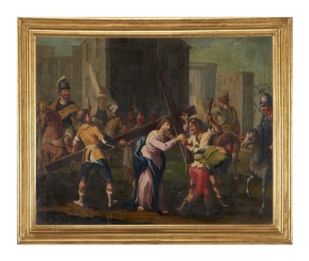 Sebastiano Taricco (attr.)

"Gesù è aiutato a portare la croce da Simone di Cire