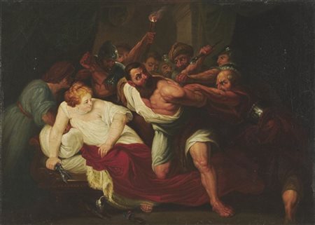 Scuola fiamminga del secolo XVIII

"La cattura di Sansone"
olio su tela (cm 32x