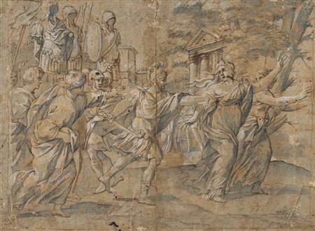 Ignoto

"Ratto delle Sabine"
penna, acquerelli e biacca su carta (mm 256x346 al