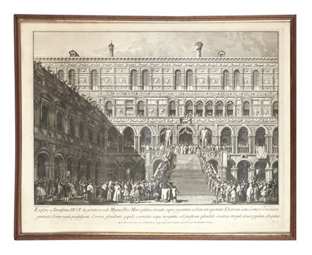 Incisione di Giovanni Battista Brustolon da un disegno di Canaletto

"L'incoron