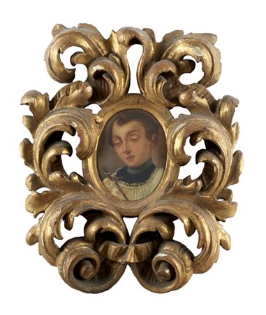 Ignoto

"Ritratto di ecclesiastico"
olio su metallo ovale (cm 16x12,5)
in corni